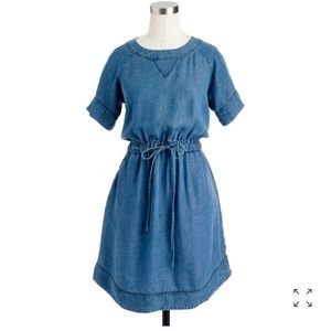 J. Crew Lightweight Washed Chambray Dress, size XS